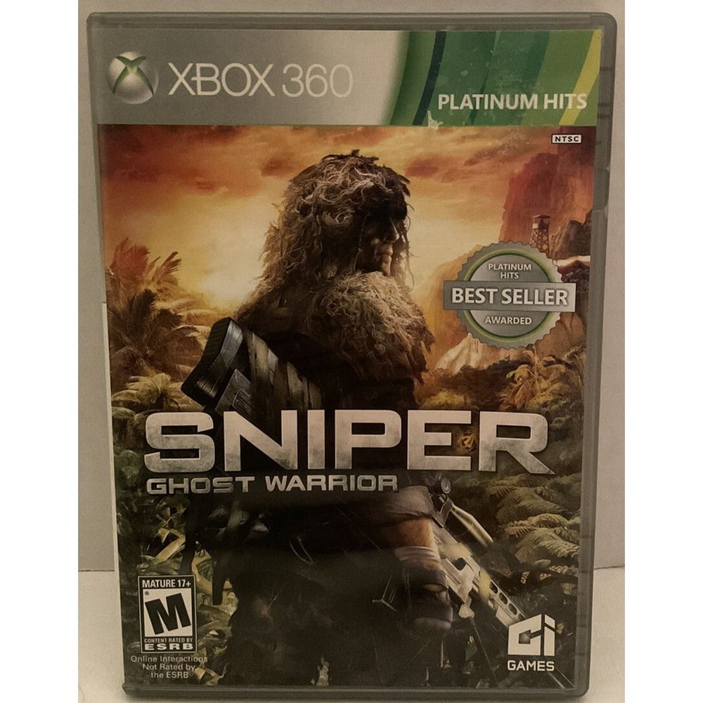 Sniper Ghost Warrior (Microsoft Xbox 360, 2010) Complete Manual Tested Works CIB